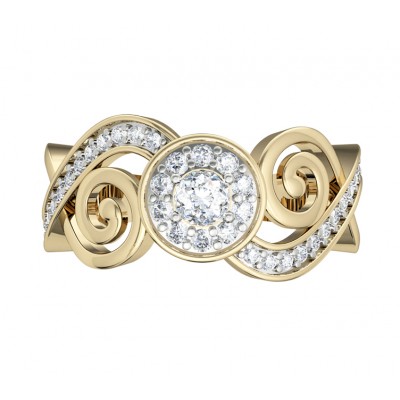 Charming diamond engagement ring